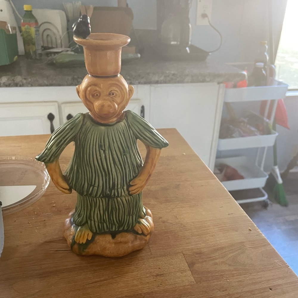 Whimsical Monkey Candle Holder